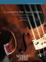 Concerto for Two Violins Orchestra sheet music cover